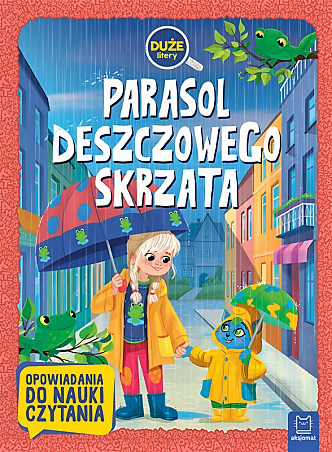 Duże litery. Parasol deszczowego skrzata