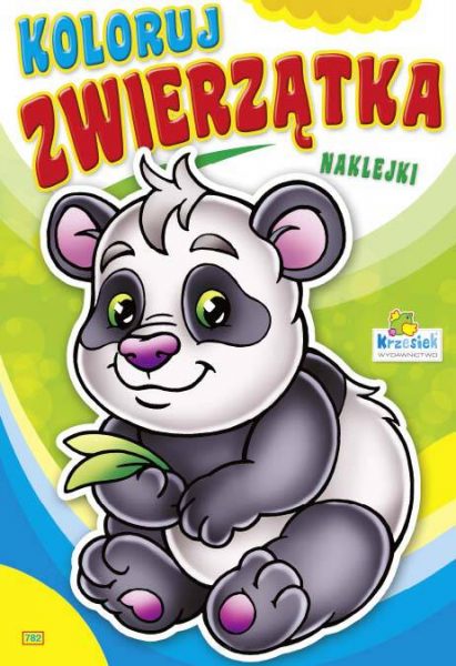 Koloruj zwierzątka. Kolorowanka z naklejkami