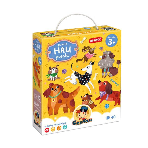 Puzzle 40 elementów. CzuCzu. Hau Pieski