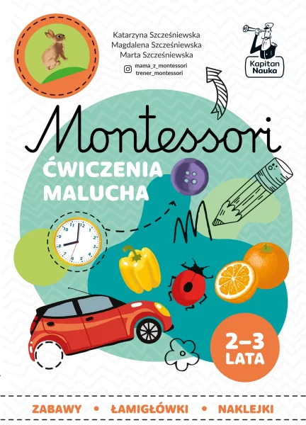 Ćwiczenia malucha 2-3 lata. Montessori