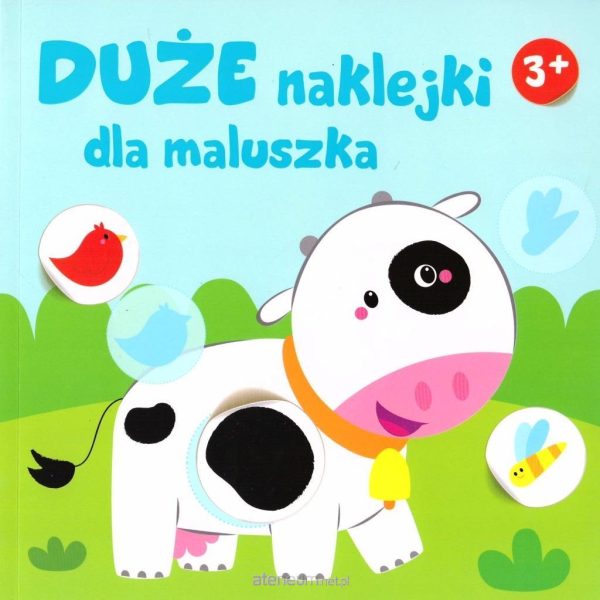 Duże naklejki dla maluszka 3+ – Krówka