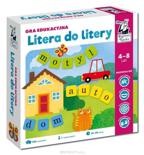 Kapitan Nauka. Litera do litery 4-8 lat