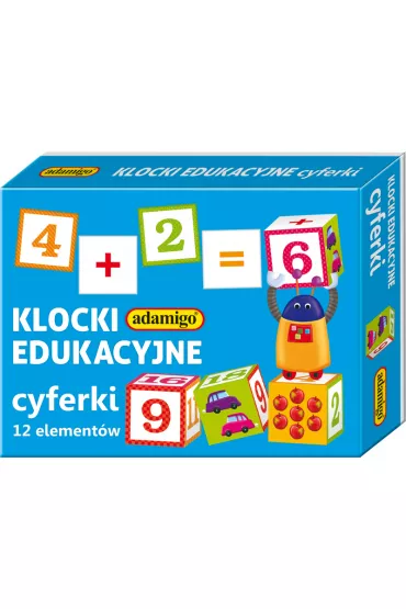 Klocki Cyferki 12 elementów