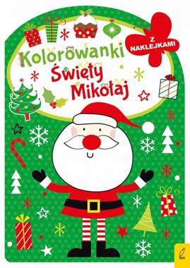 Kolorowanka z wykrojnikiem Święty Mikołaj