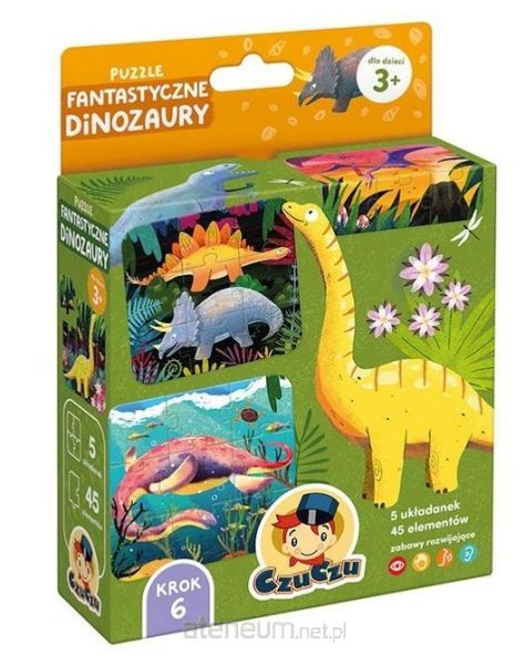 CzuCzu Puzzle Fantastyczne Dinozaury 3+