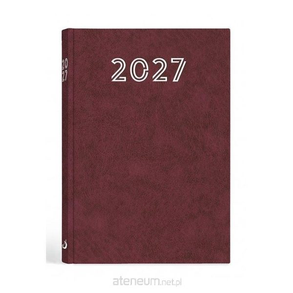 Terminarz 2027 A5 standard bordowy
